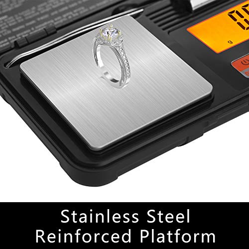 Digital Scale 200g x 0.01g High Precision Food Weight Scale with LCD Display, 6 Weighing Modes Smart Scale, Multifunction Weight Watchers