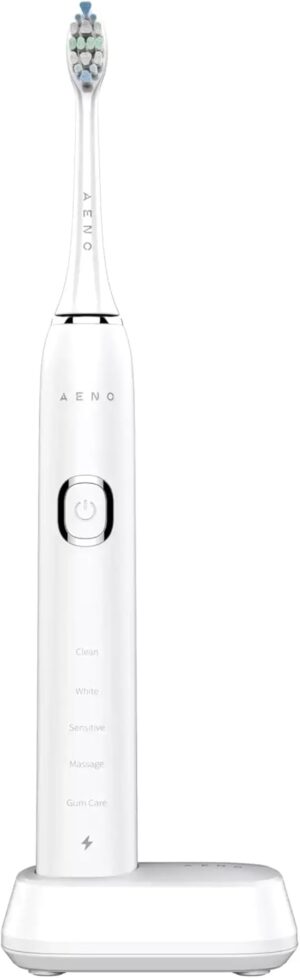 AENO DB5 Sonic Electric Toothbrush – 5 Modes, 40-Day Battery, Wireless Charging, Premium Bristles, Brush Head Reminder, 46000 Vibrations/Min