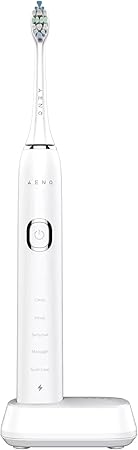 AENO DB5 Sonic Electric Toothbrush – 5 Modes, 40-Day Battery, Wireless Charging, Premium Bristles, Brush Head Reminder, 46000 Vibrations/Min