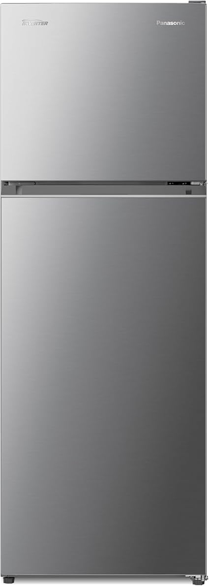 Panasonic Refrigerator with 2 Door Top Mount Freezer, 348L Net Capacity - NR-BC42VSS