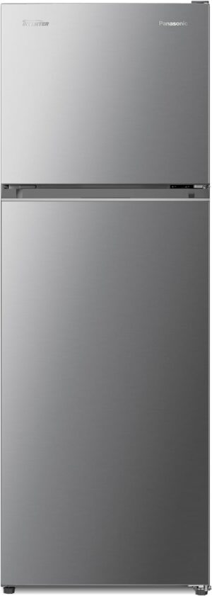 Panasonic Refrigerator with 2 Door Top Mount Freezer, 348L Net Capacity - NR-BC42VSS