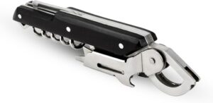 Peugeot Beverage Clavelin Sommelier Corkscrew. Manual Wine Opener. Patented handle mechanism for all types of corks. Integrated foil cutter. Compact. Design. Made in France.