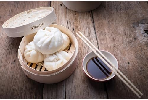 Helen’s Asian Kitchen Bamboo Food Steamer with Lid, 6-Inch