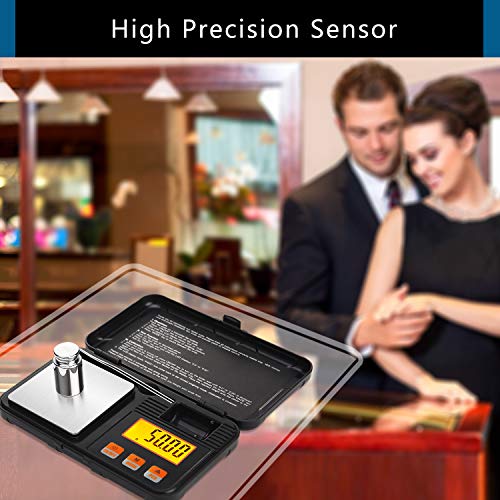 Digital Scale 200g x 0.01g High Precision Food Weight Scale with LCD Display, 6 Weighing Modes Smart Scale, Multifunction Weight Watchers