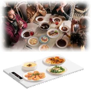 Warmit Pro 2.0™ Smart Heating Tray,Warm It Pro 2.0 Warming Tray,Smart Heating Tray with Nano Coating,Electric Warming Trays for Food,Portable Electric Heating Mat Food,Food Grade Silicone (1Pcs)