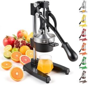 Commercial Grade CitrUS Juicer Hand Press Manual Fruit Juice Squeezer Orange Lemon Pomegranate Black, Assorted, Co-Z 0003
