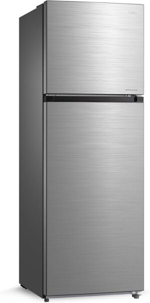 Midea 489L Gross Top Mount Double Door Refrigerator MDRT489MTE46, 2 Doors Frost Free Fridge Freezer With Smart Sensor & Humidity Control, Active-C Fresh, Multi-Air Flow, Electronic Control, Silver
