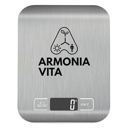 Food Scale | Digital Electronic Kitchen Food Weighing Scale with High Precision Sensors | LCD Display & Tare Function | Portable Cooking, Baking & Meal Prep Tool | 5kg Capacity