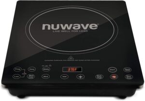NUWAVE Pro Chef Induction Cooktop, NSF-Certified Commercial-Grade, Portable, Large 8” Heating Coil, Temp Settings from 100°F to 575°F, Perfect for Commercial & Professional Settings