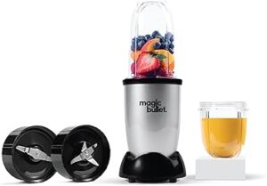 Magic Bullet, Multi-Function High-Speed Blender ,Black/Silver,4 Piece Set, MB4-0612