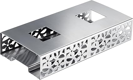 Westmark Food Warmer - High Quality Heat Plate for Keeping Food Warm at the Table with Two Tea Lights 240 x 120 x 52 mm - Stainless Steel, Silver