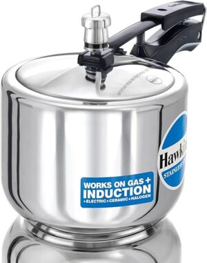 Hawkins 3 Litre Pressure Cooker, Stainless Steel Inner Lid Cooker, Tall Design Cooker, Induction Cooker, Silver (HSS3T)