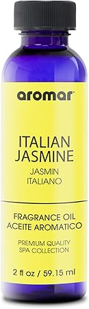Aromar Spa Aromatic Oil – Italian Jasmine Fragrance, 59.15ml | Luxurious Floral Essential Oil for Diffusers, Humidifiers & Candles | Romantic, Long-Lasting Home Aroma for Relaxation & Elegance
