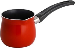 Royalford Turkish Coffee Pot | 8.5CM Stovetop Coffee Warmer with Handle - Turkish Coffee, Tea, Milk Cafeteria & Butter Melting Mini Pot – Aluminium Build, Soft Touch Handle & Perfect Pouring Spout