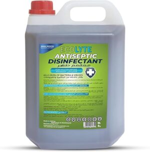 ECOLYTE+ Disinfectant Ecolyte+ Premium Antiseptic Disinfectant Liquid for Effective Germ Protection Antibacterial & Personal Hygiene, Versatile And Effective, Used in Bathing and Laundry, 5 LIter
