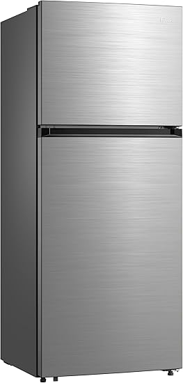 Midea 580L Gross And 411L Net Top Mount Double Door Refrigerator MDRT580MTE46AED, 2 Doors Frost Free Fridge Freezer With Smart Sensor & Humidity Control, Inverter Quattro, Active-C Fresh, Silver