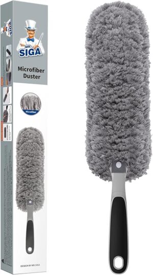 MR.SIGA Lint Free Microfiber Duster, Washable Duster for Household Cleaning