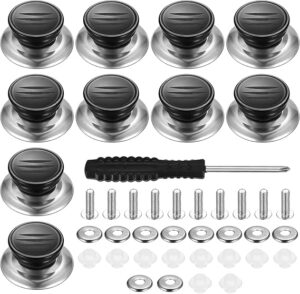 NALACAL Pot Lid Top Knobs, Universal Replacement Pot Lid Knob Lid Grips, Kitchen Cookware Pot Lid Knob Handles, Suitable for Casserole Glass Pot Lid Knobs (10 PCS)