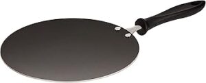 Prestige Concave Tawa 25 Cm | Curbed Tawa For Roti | PR15856 - Black