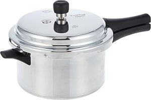 Prestige Popular Pressure Cooker 4 L | Aluminium Pressure Cooker | Silver - MPP24100