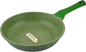 Prestige Essentials Granite Non-Stick Fry Pan 20cm | Induction Compatible Cast Aluminium Frying Pan | Green - PR81100