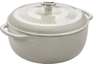 Lodge Enameled Dutch Oven 6 Qt White EC6D13
