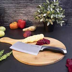 Royalford 6" Cleaver Knife -Razor Sharp Meat Cleaver Stainless Steel Vegetable Kitchen Knife, Multipurpose Chef Knife for Home and Kitchen with Ergonomic Handle