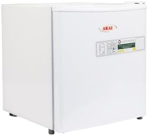 Akai 60L Single Door Compact Mini Refrigerator With Freezer Box, 1 Shelf, Bottle Storage Racks, Built In Condenser, Mini Fridge Best for Kitchen, Bedroom, Office 47Dx45Wx50H Cms, White RFMA-K60DW6