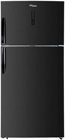 Super General 800 Liters Gross Double Door Refrigerator-Freezer SGR815, Total No-Frost, Interior LED, Multi-Airflow, Twist Ice Maker, 83.4W x 74.6D x 187H cm, Black, 1 Year Warranty