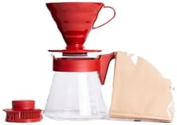 Hario VCND-02B Set with Dripper, Glass Server Scoop and Filters, Size 02, Craft Coffee Maker Size 02 VCSD-02CBR