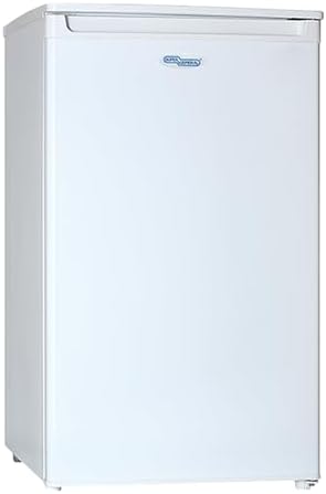 Super General 140 Liter Gross/Net 122 Volume, Compact Mini-Refrigerator SGR060HE, White, Beverage-Fridge with Child Lock, Shelf, Freezer-Box, reversible door, 50 W x 56 D x 84 H (cm)