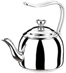 Korkmaz Droppa Tea Pot 3.5L | Stainless Steel Induction Compatible Tea Pot | Silver - KA055