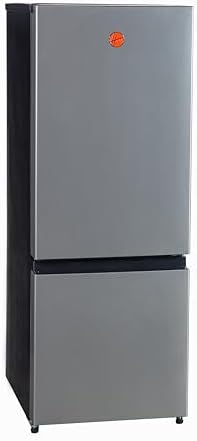 Hoover 203L 2 Door Combi Refrigerator, Total No Frost, Multi Air Flow Cooling, LED Interior Light, Freezer Drawer & Tray, 1 Year Manufacturer, Inox Finish- HBR-K203-S