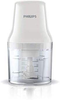 Philips Chopper Daily Collection - 450W, 0.7L Plastic Bowl, 2 Blades, White - HR1393/01