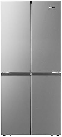 Hisense RQ561N4AC1 432 Four Door Refrigerator, No Frost Technology, Silver, 1 Year Warranty
