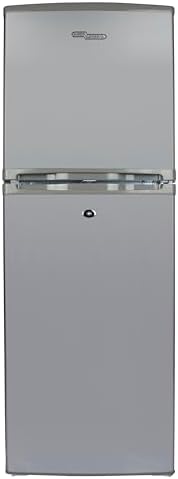 Super General SGR-198HSE Compact Design Refrigerator-Freezer, 190 Liters Gross Capacity, 138 Liters Net Capacity, Defrost, Adjustable Wired Shelves, 138 x 48 x 53 cm (HxWxD), Silver, 1-Year Warranty