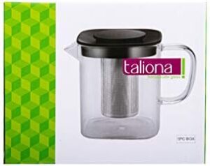 TALIONA TEA POT STAINLESS STEEL FILTER WITH PLASTIC LID 600ML, TL2213431