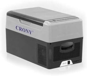 CRONY Portable Electric Car Fridge - C22(22L) Fast Cooler Travel Refrigerator Freezer (-20°C to 20°C) Compressor 12V/24V Electric Cooler APP Control for Outdoor Camping RV Truck Boat ice cube
