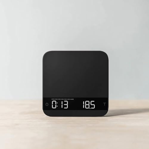 Acaia Lunar Coffee Scale - Precision Weighing, Water-Resistant, Rechargeable, Bluetooth-Enabled, Ideal for Commercial Espresso Use, 2000g Capacity, Color -Black