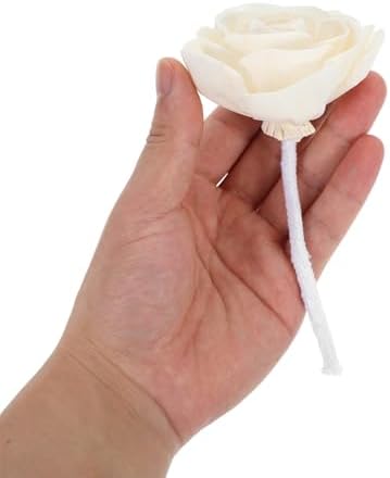 ABOOFAN 4pcs Artificial Flower Diffuser Sticks Cotton Rope Wick Scented Aromatherapy Diffuser Flowers Floral Refill for Essential Oils Home Fragrance