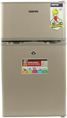 Geepas 125 L Double Door Defrost Refrigerator