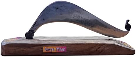 Traditional Manual Vegetable Folding Iron Blade Cutter Pahsul Vili Boti Aruvamanai Kathipeeta with Strong Wooden Board