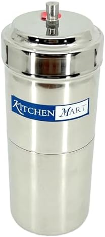 Kitchen Mart Stainless Steel South Indian Filter Coffee Drip Maker, Madras Kappi, Drip Decotion Maker 200ml Medium size (2-4 Cup)