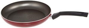 Prestige Safecook Non-stick 32cm Open Frypan | Frying Pan Non-Stick | Dimple shield triple coated Pan - PR22094 - Black