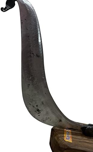 Traditional Manual Vegetable Folding Iron Blade Cutter Pahsul Vili Boti Aruvamanai Kathipeeta with Strong Wooden Board