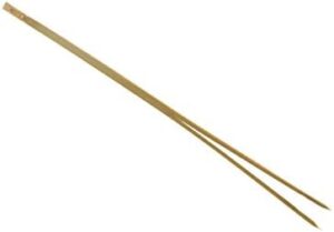 BambooMN Bamboo Double Prong Stick Skinny Pick Skewer 4.7" Inch 6955114946543a
