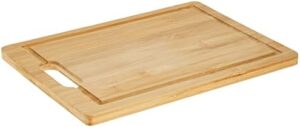 Royalford Bamboo Cutting Board (330x230x15MM) Best for Meat, Vegetables and Cheese. Professional Grade for Strength and Durability.