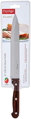Prestige Classic Slicer Knife 20cm | Wooden Handle Knife | Tough Hollow Ground Blades | PR1978