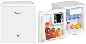 Super General 60 Liter Compact Mini Refrigerator SGR035H, Beverage Fridge with Child Lock, Shelf, Freezer Box, Reversible Door, Adjustable Wired Shelves, 51 x 44 x 47cm (WxDxH), White, 1 Year Warranty
