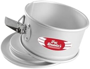 Fat Daddio's Springform Cake Pan, Aluminum, Silver…